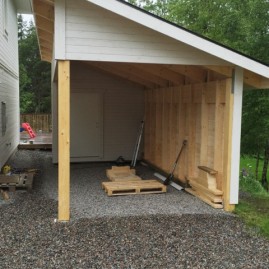 Nybyggnad av garage i Saltsjö-boo